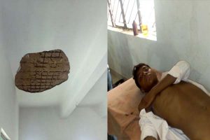 लाहेतार में स्कूल की छत गिरी, 10 छात्र घायल