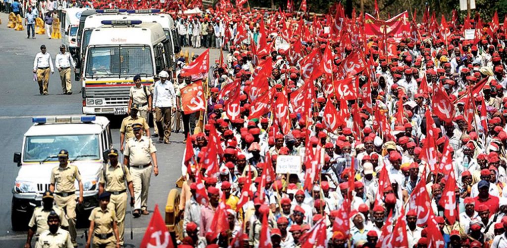 1555758679 farmer protest in mumbai