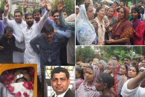 भारी बारिश के बावजूद उमड़ा हिंदु-मुस्लिम सिखेां का सैलाब
