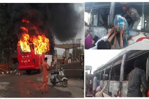 पंजाब : बस में लगी भयंकर आग