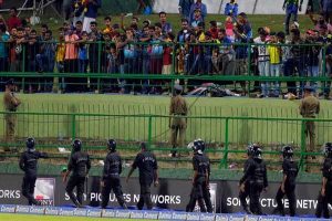 चौथे वनडे के लिये स्टेडियम में कड़ी सुरक्षा