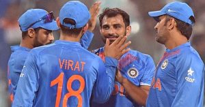 शमी की शानदार गेंदबाजी ने विंडीज को 205 रन पर रोका