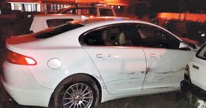 नशे में धुत युवक ने कार से पांच वाहनों को मारी टक्कर