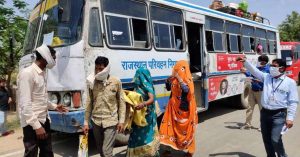 राजस्थान : प्रवासी मजदूरों को घर पहुंचाने के लिए परिवहन विभाग ने शुरू की विशेष बसें