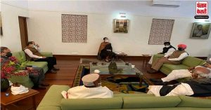 कांग्रेस संसदीय दल की सोनिया गांधी के आवास पर हुई बैठक
