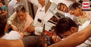 Viral Video: दिल्ली मेट्रो में लात-घूंसो के बाद कपल को फटकारती आंटी का वीडियो हुआ वायरल