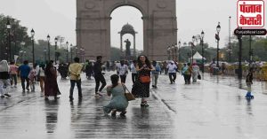 दिल्ली में मौसम हुआ सुहावना, ठंडी हवाओं और रिमझिम बारिश से लोगों को गर्मी से मिली राहत