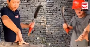 शख्स ने हथियार से किया ऐसा Stunt, जिसे देखते ही आपकी भी निकल जाएगी चीख, देखें ये खौफनाक Video