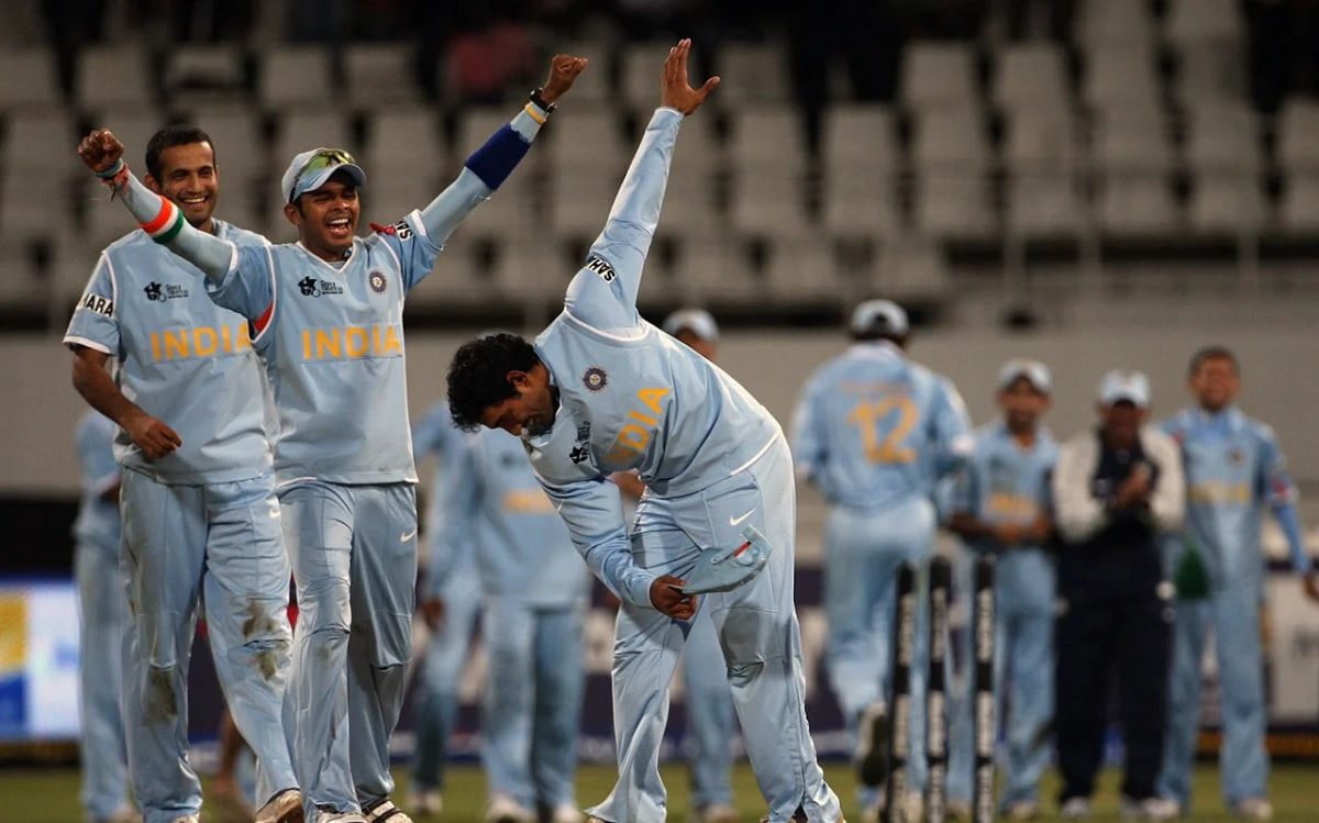 watch how india defeated pakistan for the first time in t20is through a ball bowl out in 2007