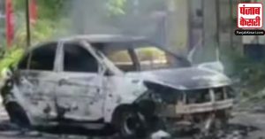 Meerut: चलती कार में लगी आग, चालक ने कूदकर बचाई अपनी जान