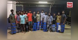 Chennai airport पहुंचे श्रीलंका द्वारा रिहा किए जाने के बाद 15 मछुआरे