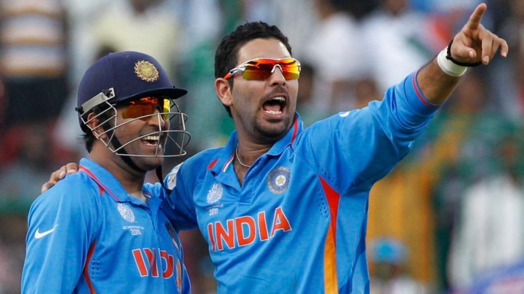 ms dhoni yuvraj singh reuters sixteen nine