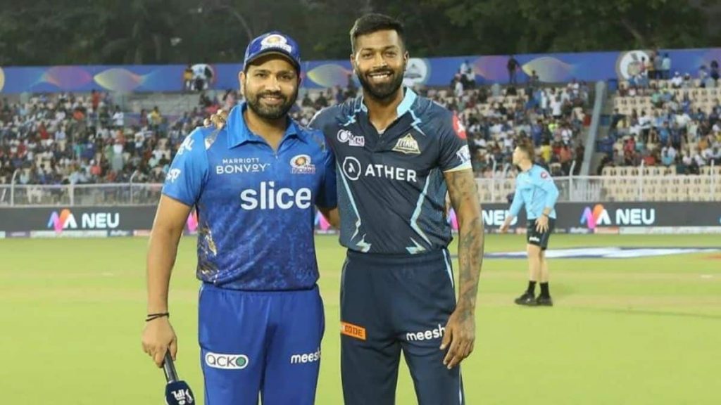 Rohit Shrama with Hardik Pandya