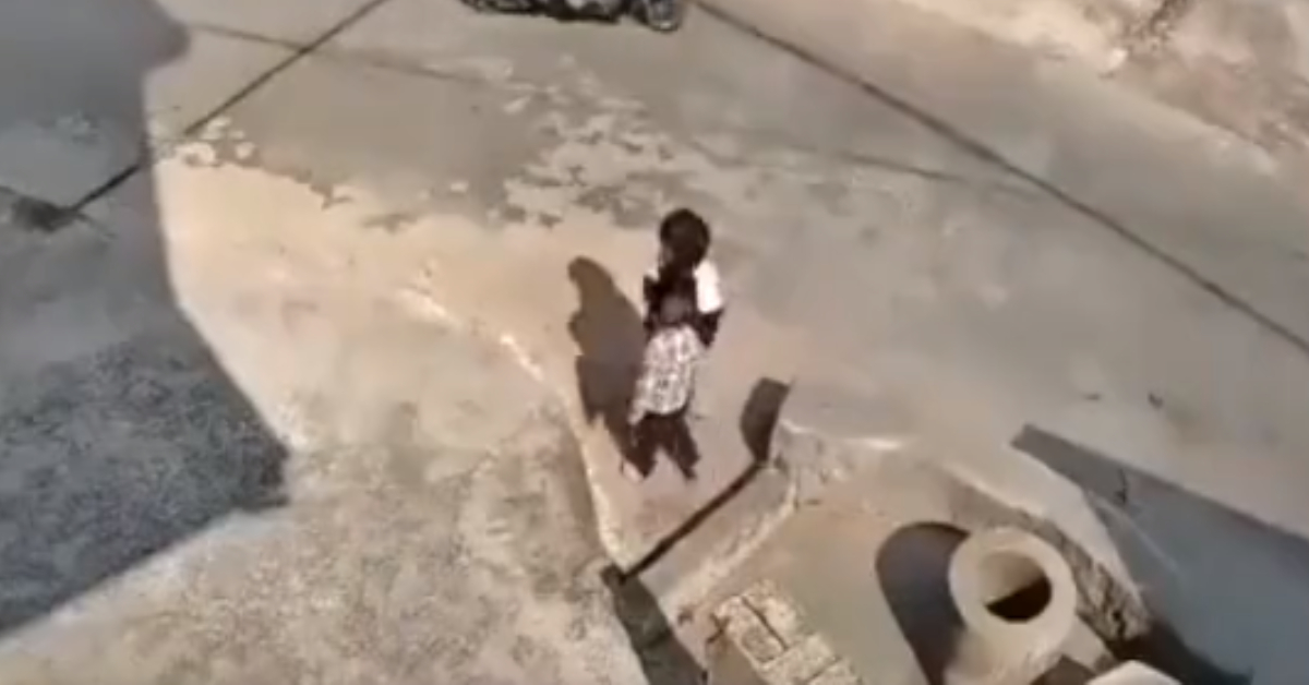 Little Girl Throws 4 Year Old Boy