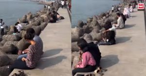 Mumbai: Marine Drive पर कपल का वीडियो वायरल, नजारा देख Singles लोगों का छलका दर्द