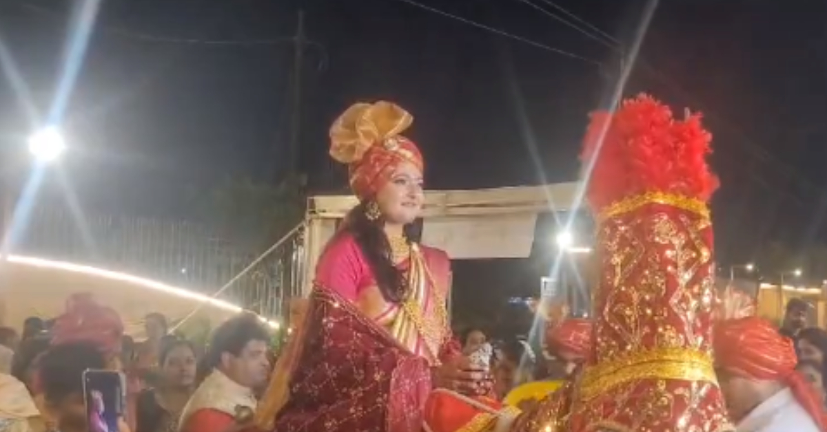 Bride Reached Grooms Horse Riding