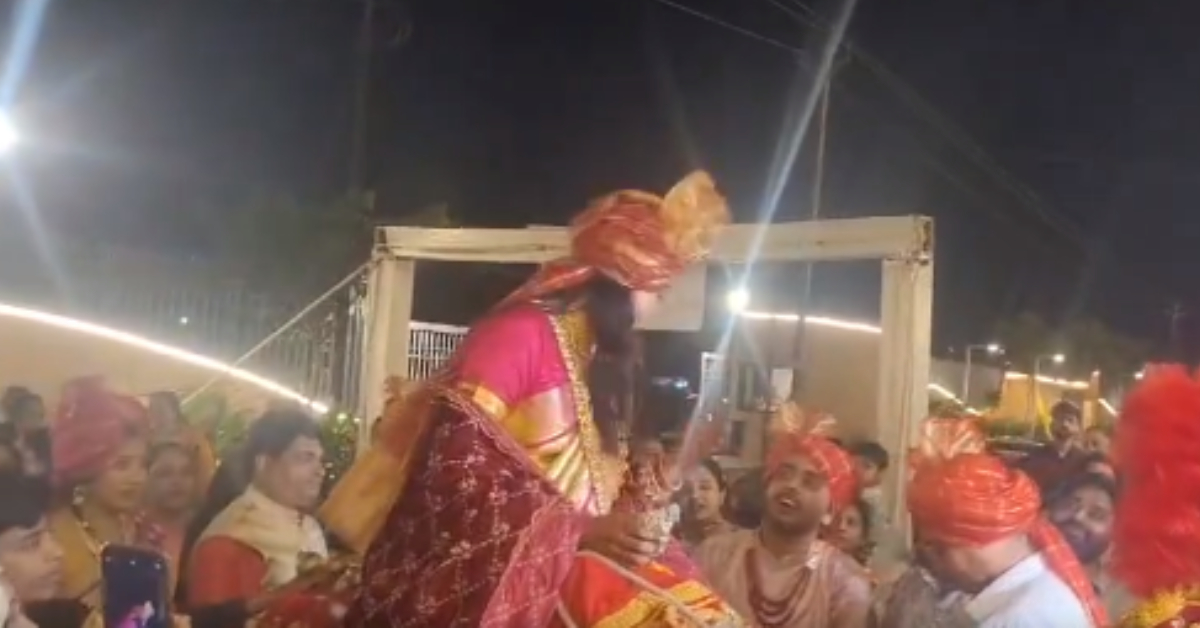 Bride Reached Grooms Horse Riding