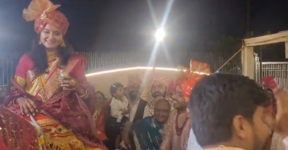 Bride Reached Grooms Horse Riding
