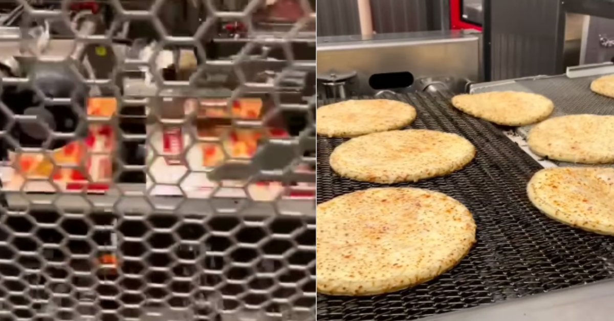 Making Pizza In Factory Viral