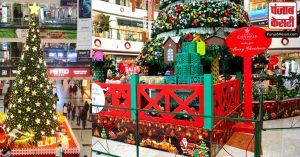 Delhi : बाजार क्रिसमस की सजावट से चकाचौंध