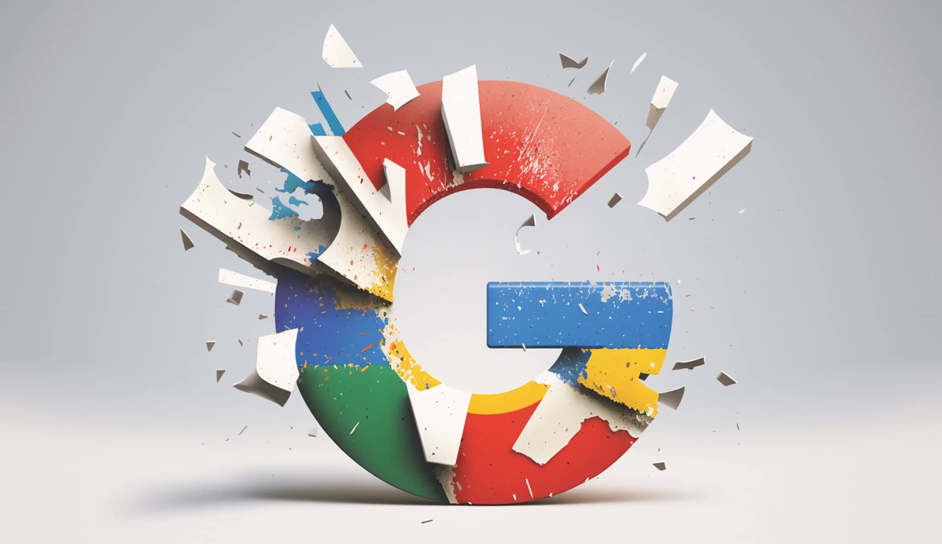 google logo ripped apart 1920