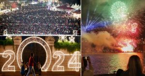 Happy New Year 2024 : दुनियाभर में लोगों ने जश्न के साथ किया नए साल का स्वागत