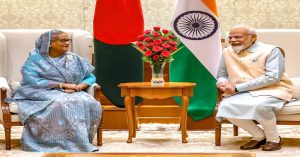 प्रधानमंत्री नरेंद्र मोदी ने बांग्लादेश की प्रधानमंत्री शेख हसीना को दी जीत की बधाई
