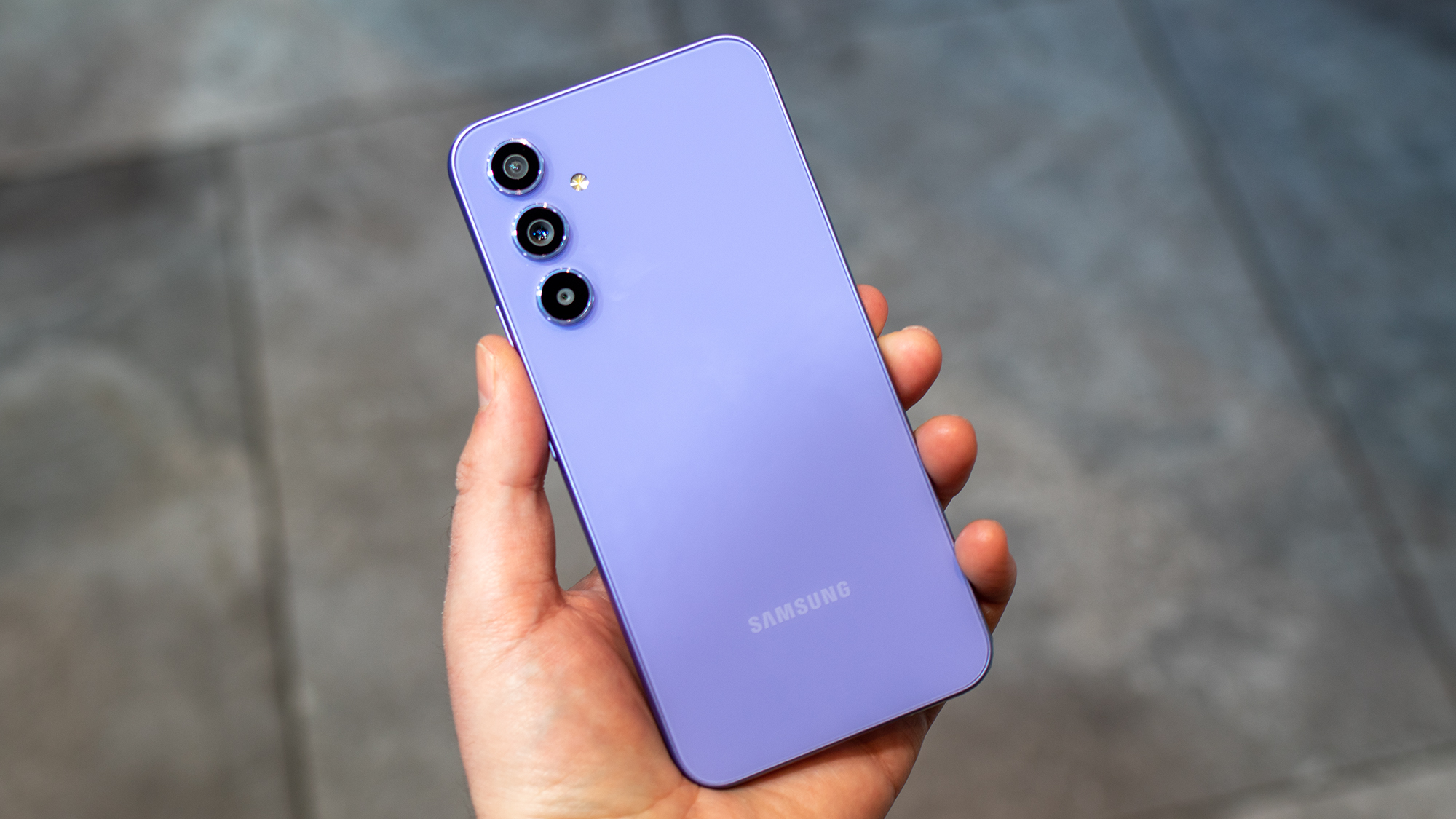 Samsung Galaxy A54 purple 1