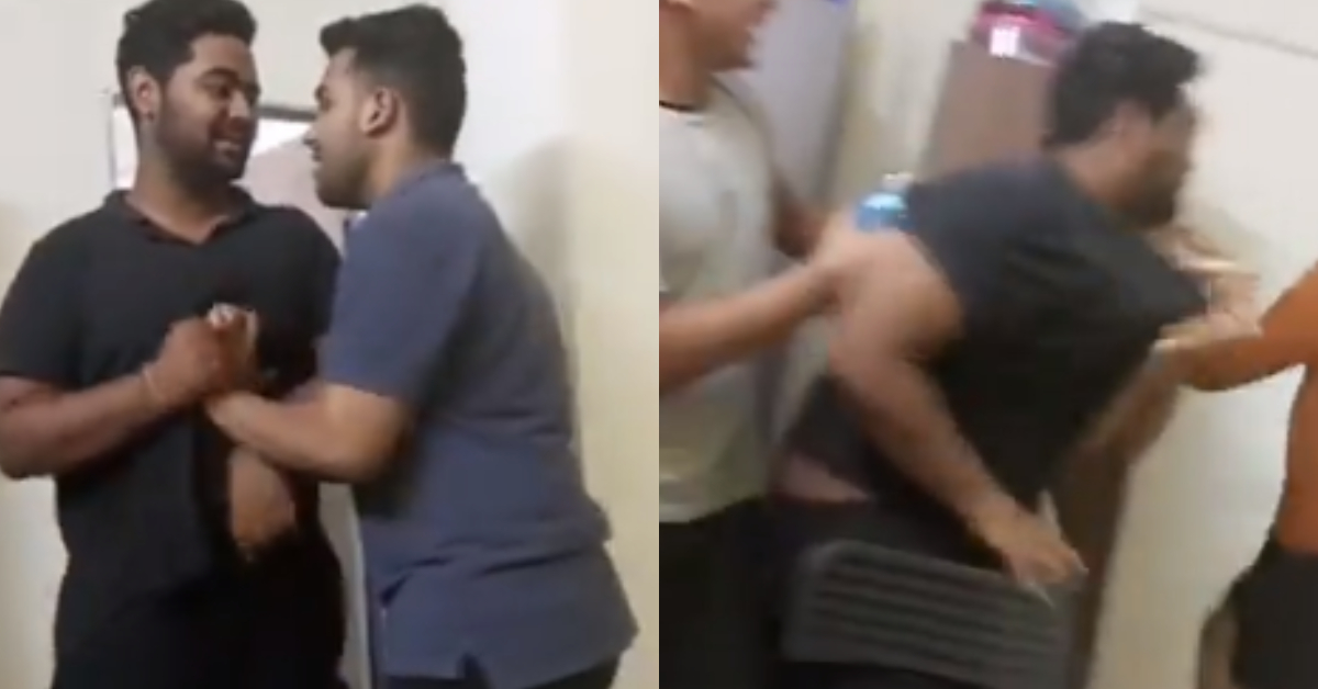 Hostel Two Friends Fight Video