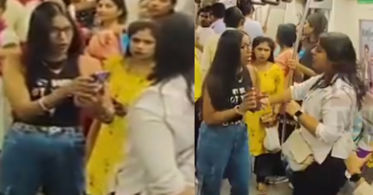 Two Women Fighting For Seat