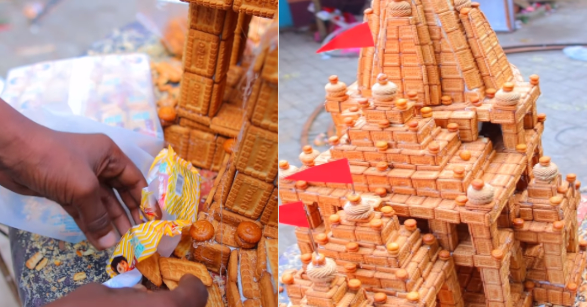 Ayodhya Ram mandir Biscuits Replica