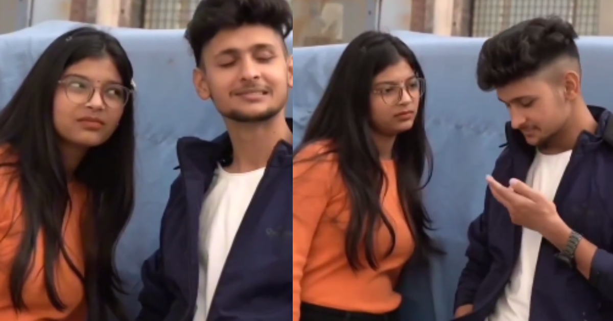 Boy Demands For Kiss To a Girl Video