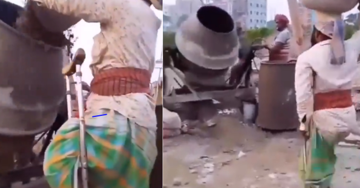 Two Disable Person Labour Work Viral