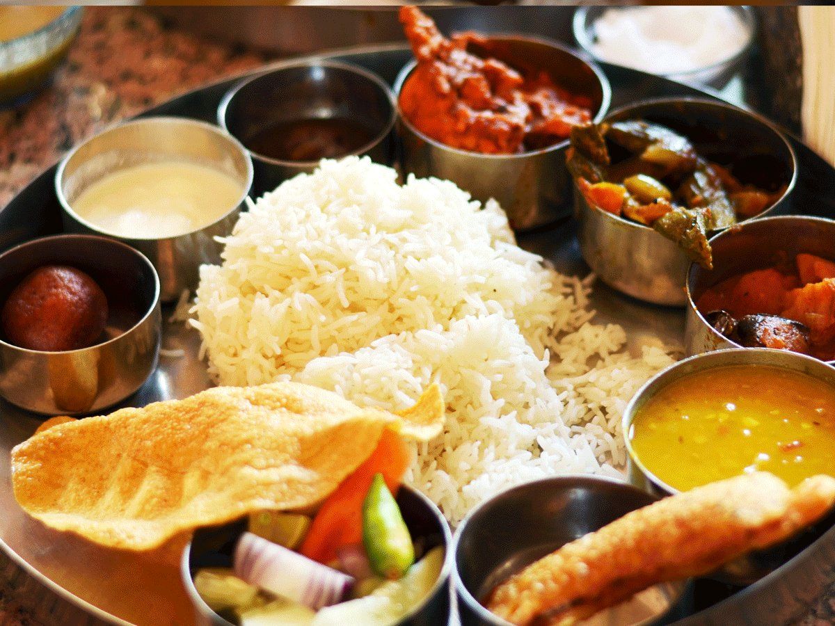 non veg thali calories