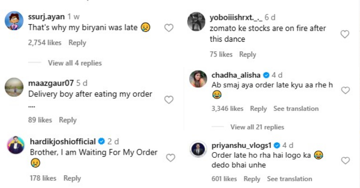 Zomato Delivery Boy Dance