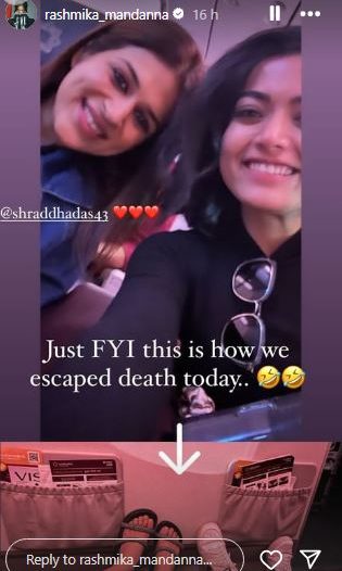 rashmika mandanna escaped death 
