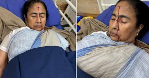 बंगाल  सीएम  ममता बनर्जी को माथे पर लगी चोट, पीएम मोदी ने की जल्द स्वस्थ होने की कामना