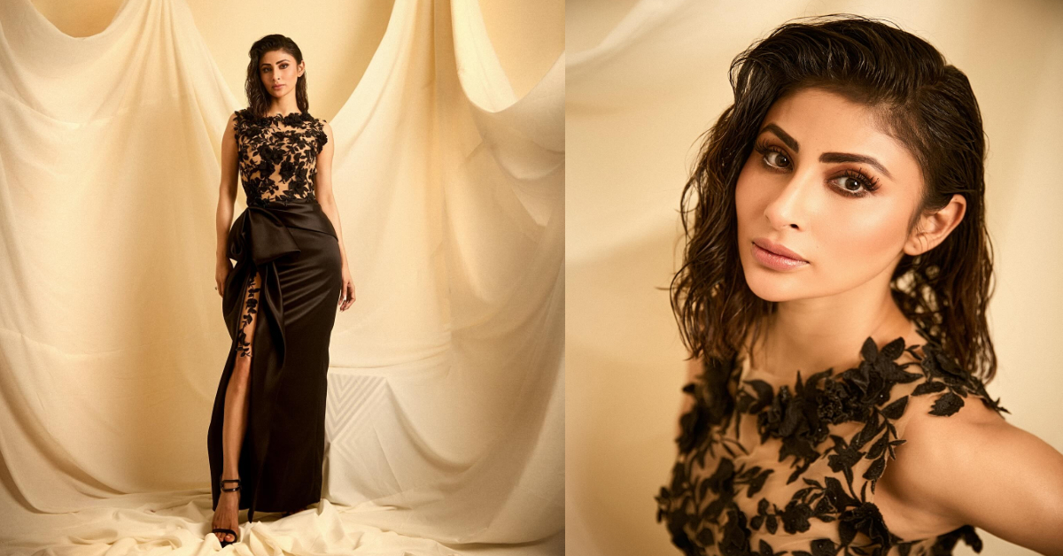 Mouni Roy New Photos: झिलमिलाती काली ड्रेस में मौनी रॉय लगीं हूर की परी