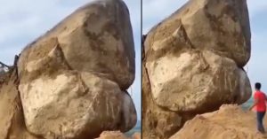 Man Trobbled Mountain Stone Video