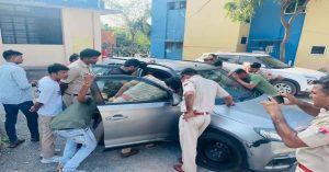 आचार संहिता के दौरान एक्शन में भरतपुर पुलिस, गाड़ी से भारी मात्रा में कैश बरामद