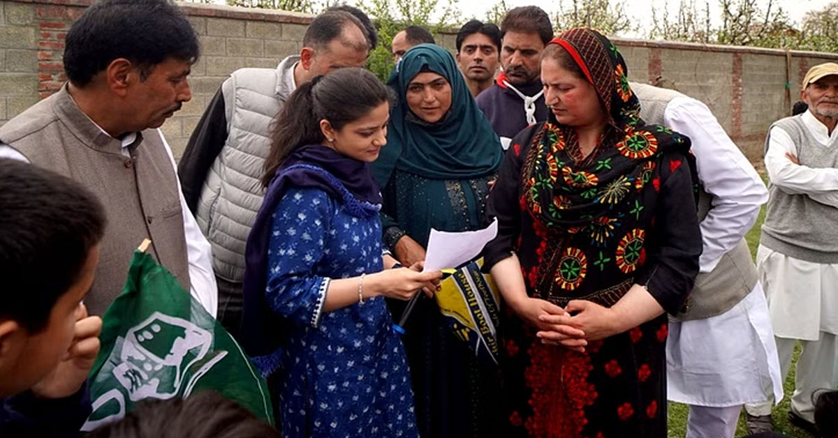 Mehbooba Mufti Daughter campaign