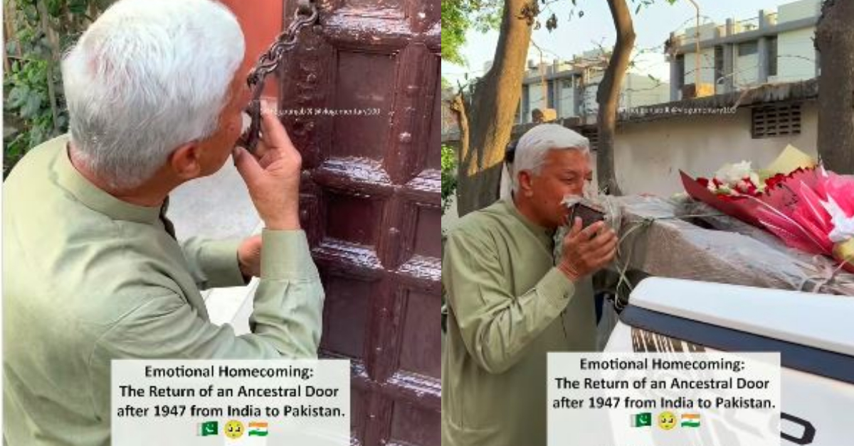 Man Reunites With Door Of His Home After Years Of Partition