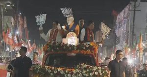 पीएम मोदी के जबलपुर रोड शो में उमड़ा जनसैलाब, मोदी-मोदी’ के गगनभेदी नारों के साथ प्रधानमंत्री का किया स्वागत