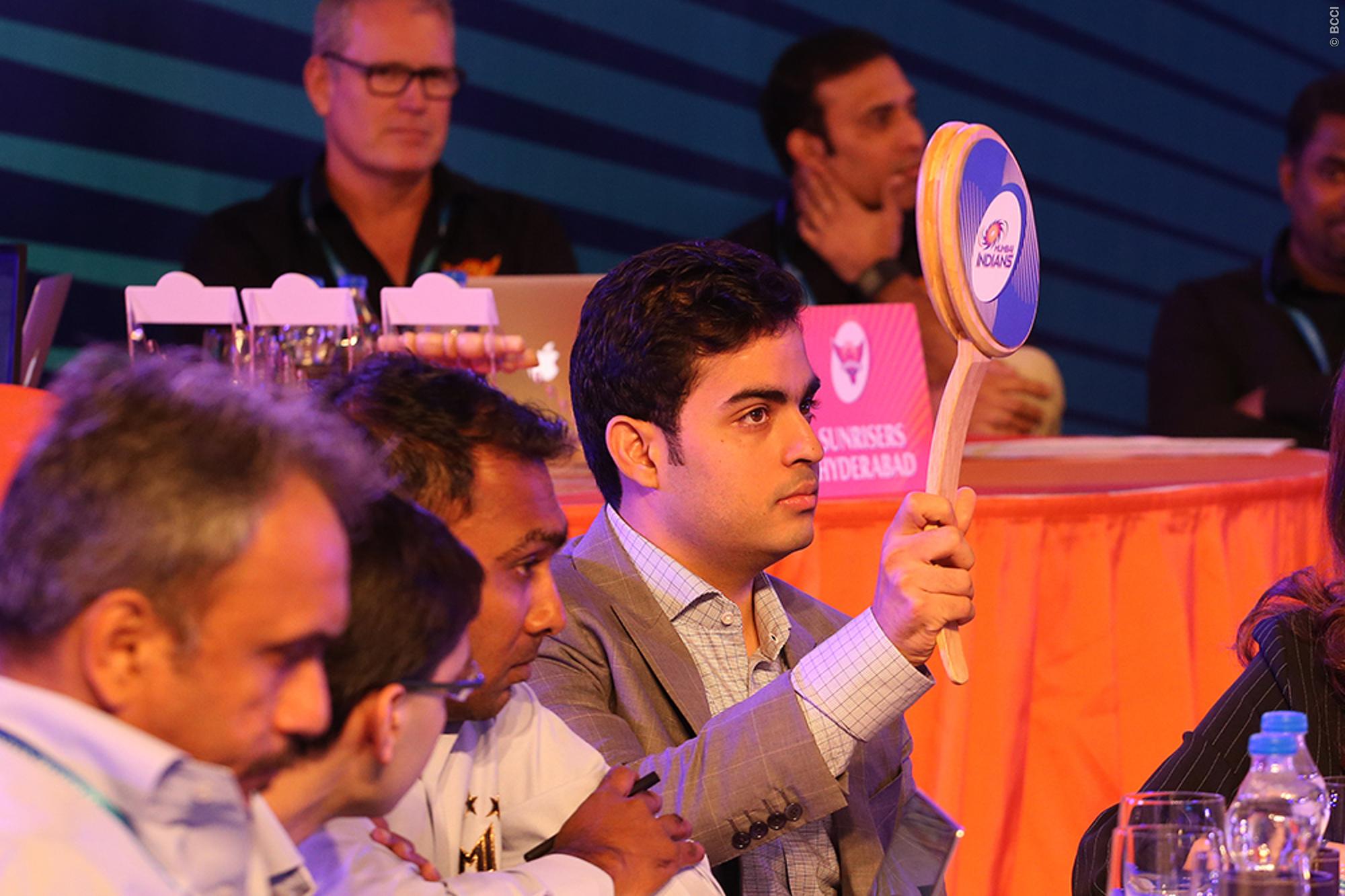 Aakash Ambani MI IPL auction BCCI