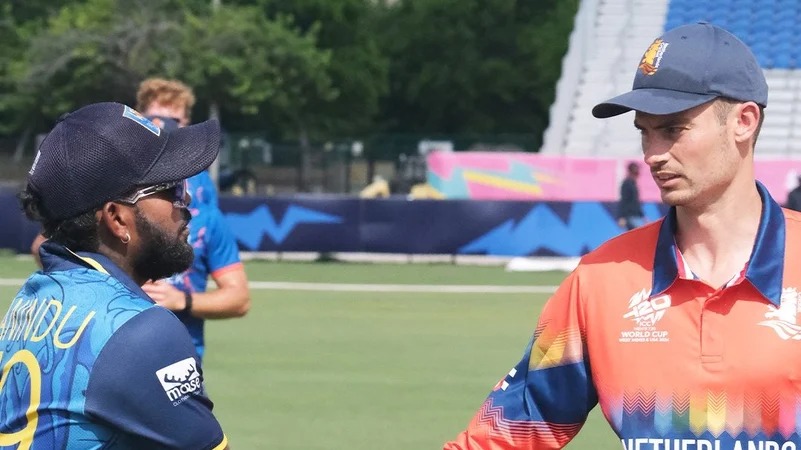 SL vs NED T20 World Cup 2024 warm up Cricket Netherands Twitter photo