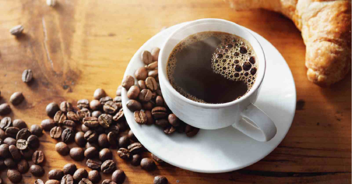 Black coffee with onion