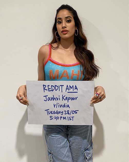 Janhvi Kapoor AMA on Reddit