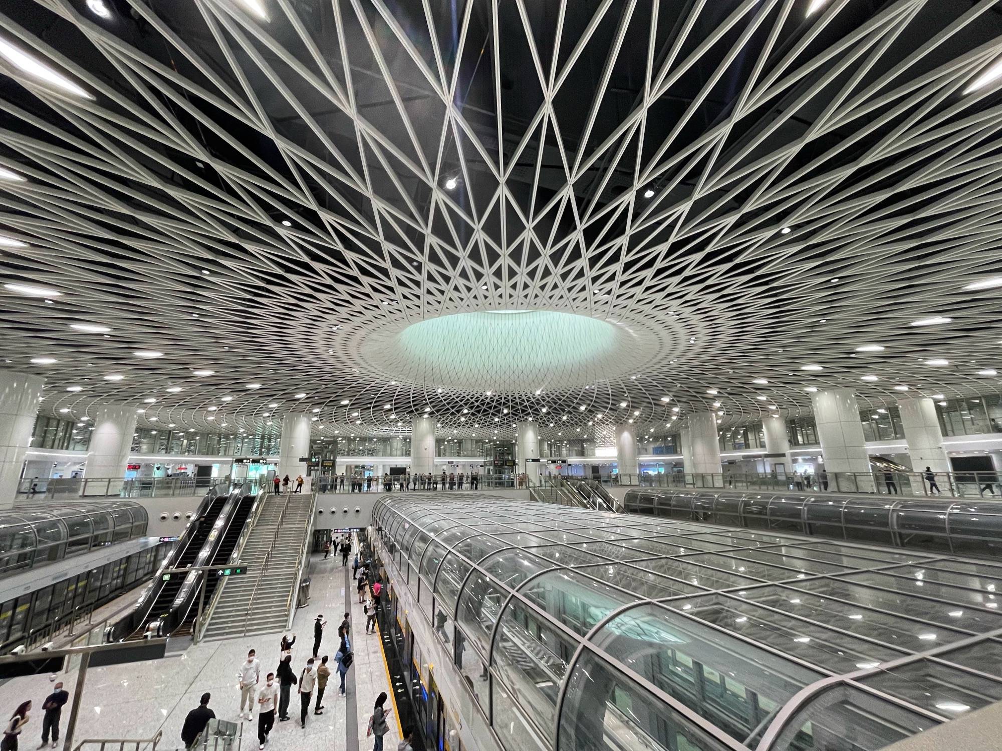 China's deepest metro station
