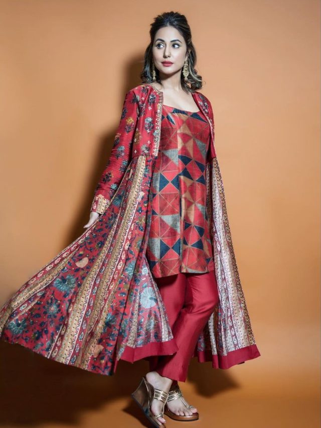 Hina Khan Photos: इस फेस्टिव सीजन एक्ट्रेस के इन डिजाइनर ड्रेसेस से लें फैशन टिप्स