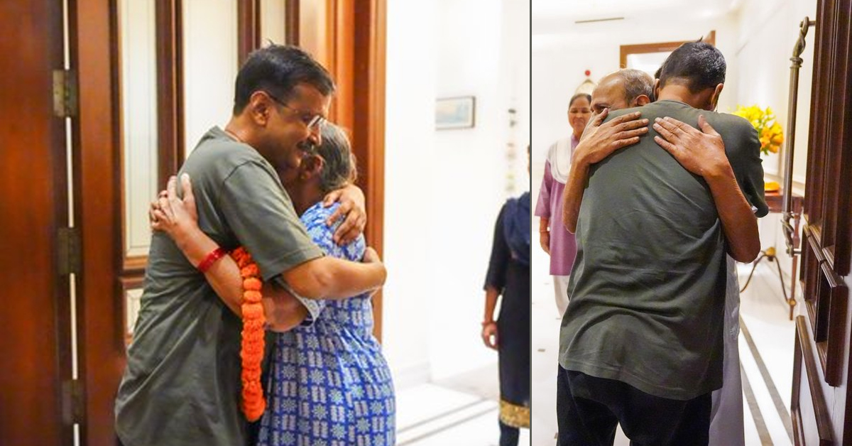 माता-पिता से मिलते वक्त अरविंद केजरीवाल हुए भावुक, दिल्ली सीएम ने कहीं ये बात…